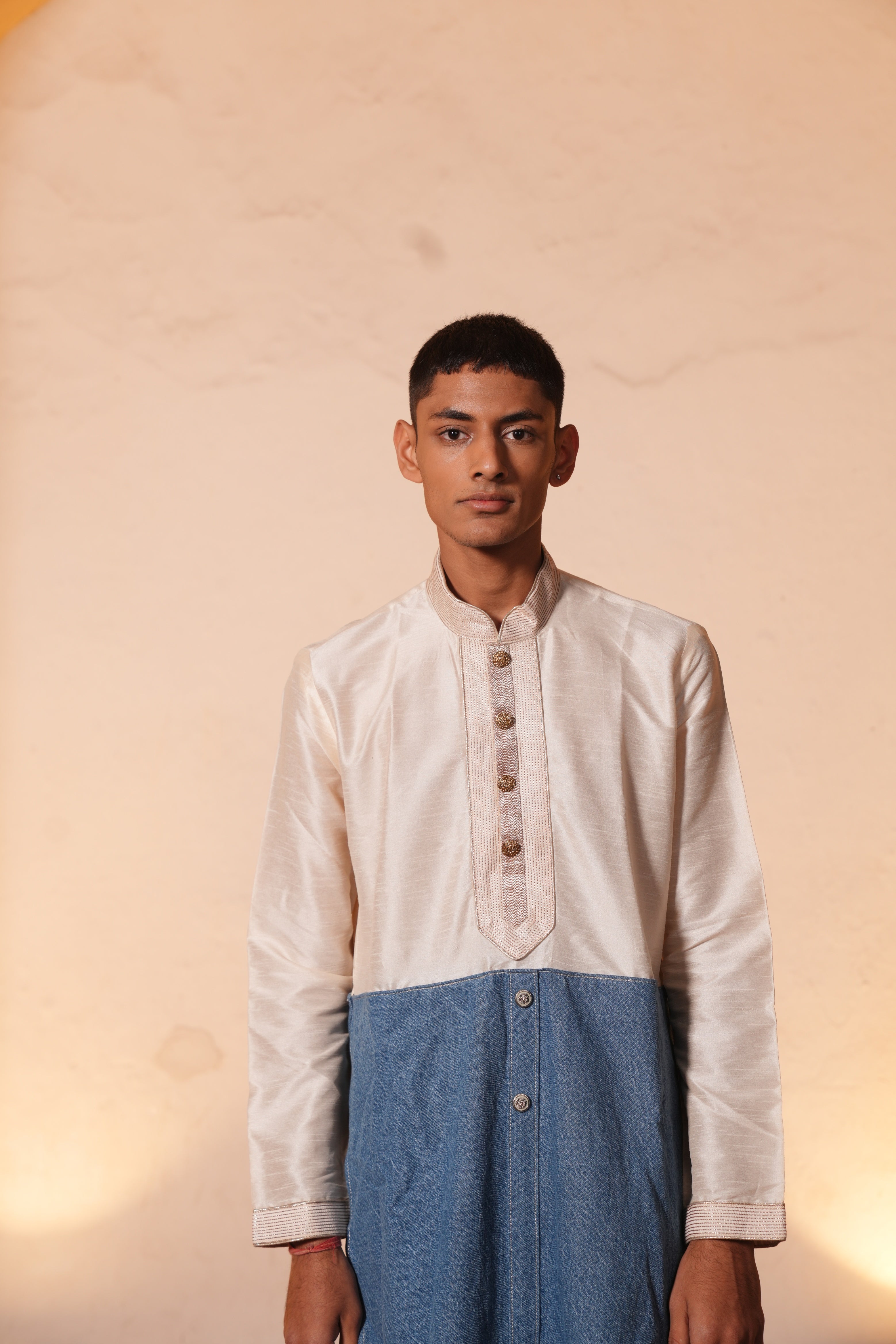 Denim Kurta Set