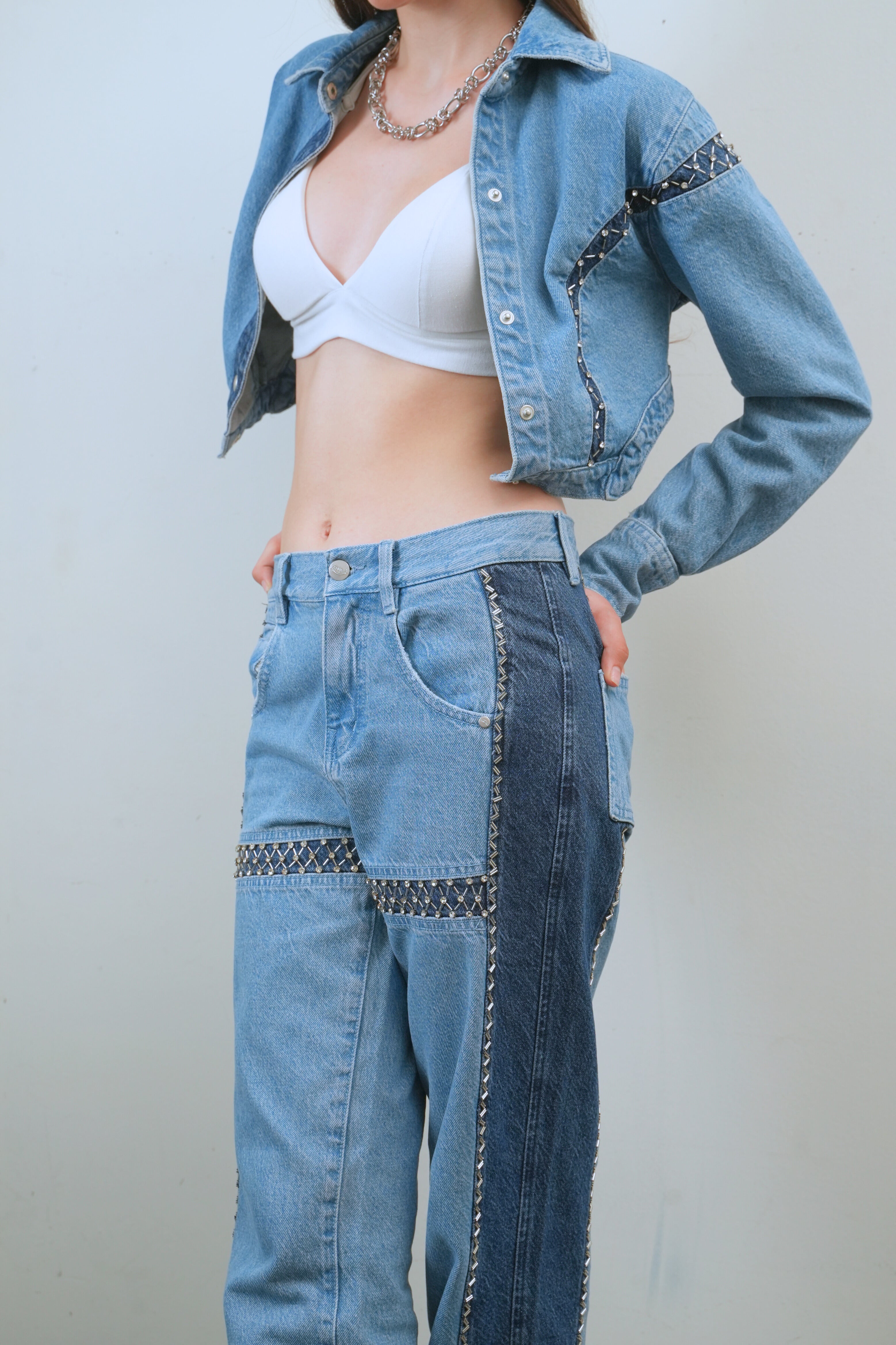 Long sleeve Crop-top Jacket