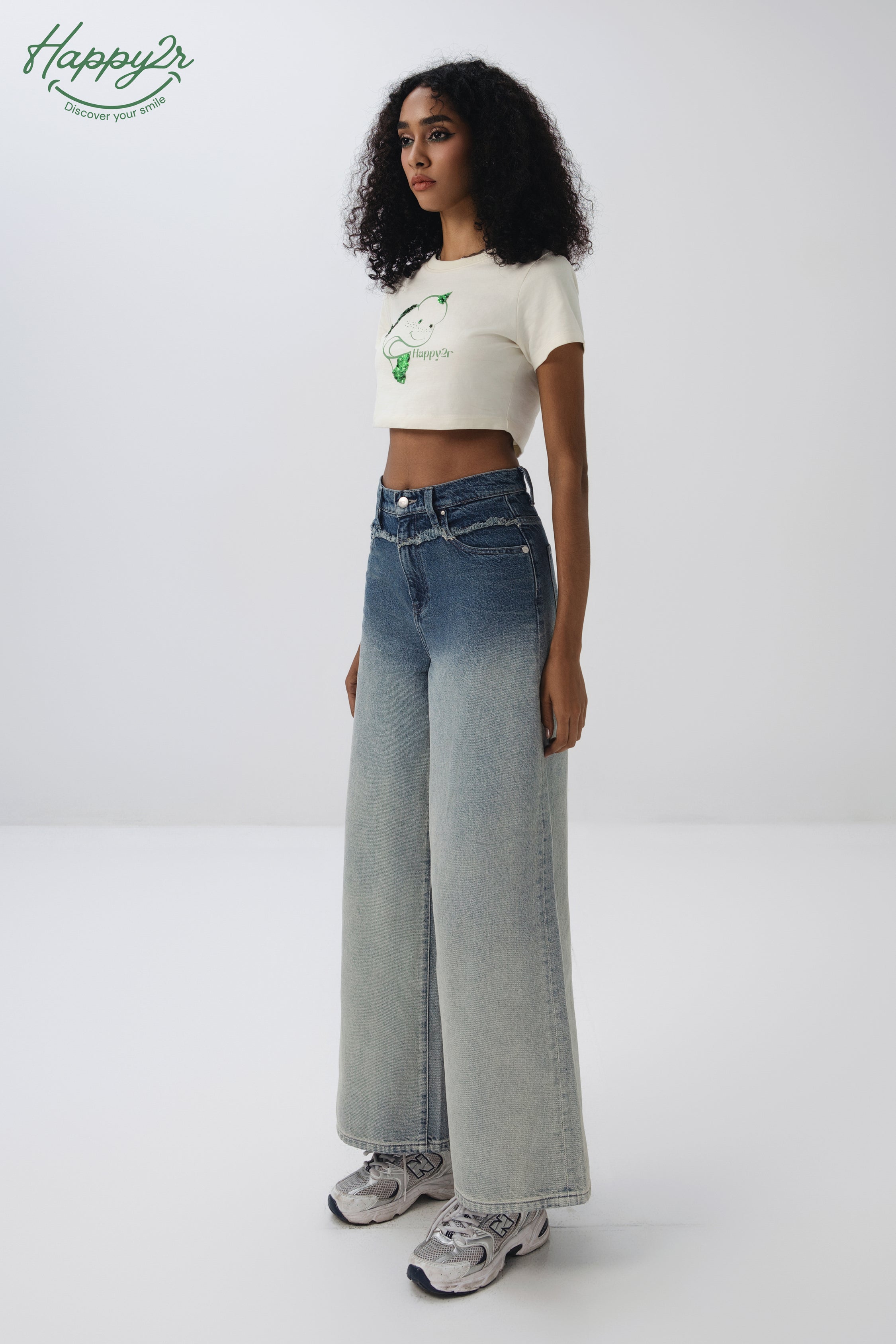 Super High-Rise Wide Leg Loose Denim Jeans