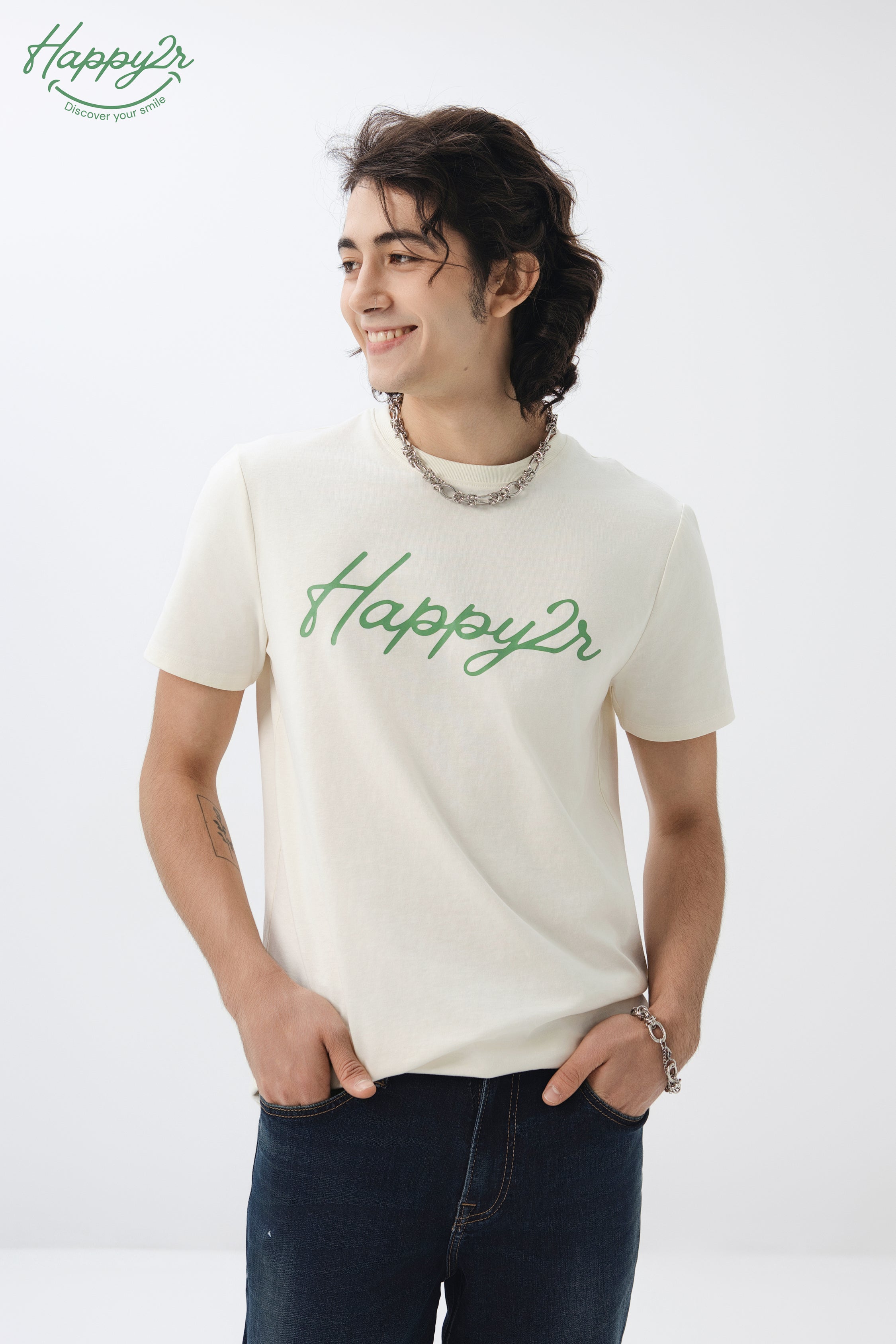 Straight Heavy-Wash Stretchy Jeans