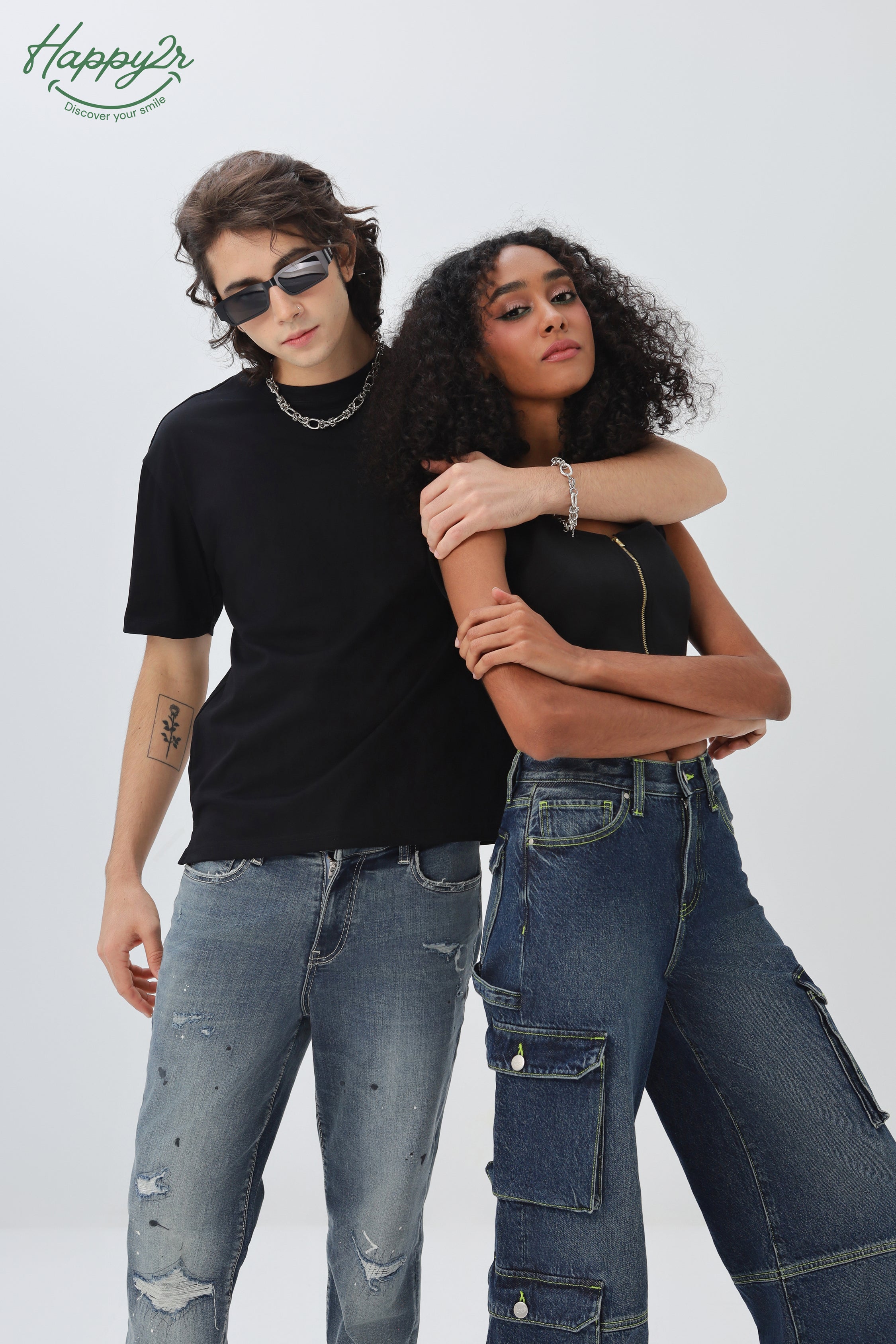 Straight Heavy Wash Non Stretch Jeans