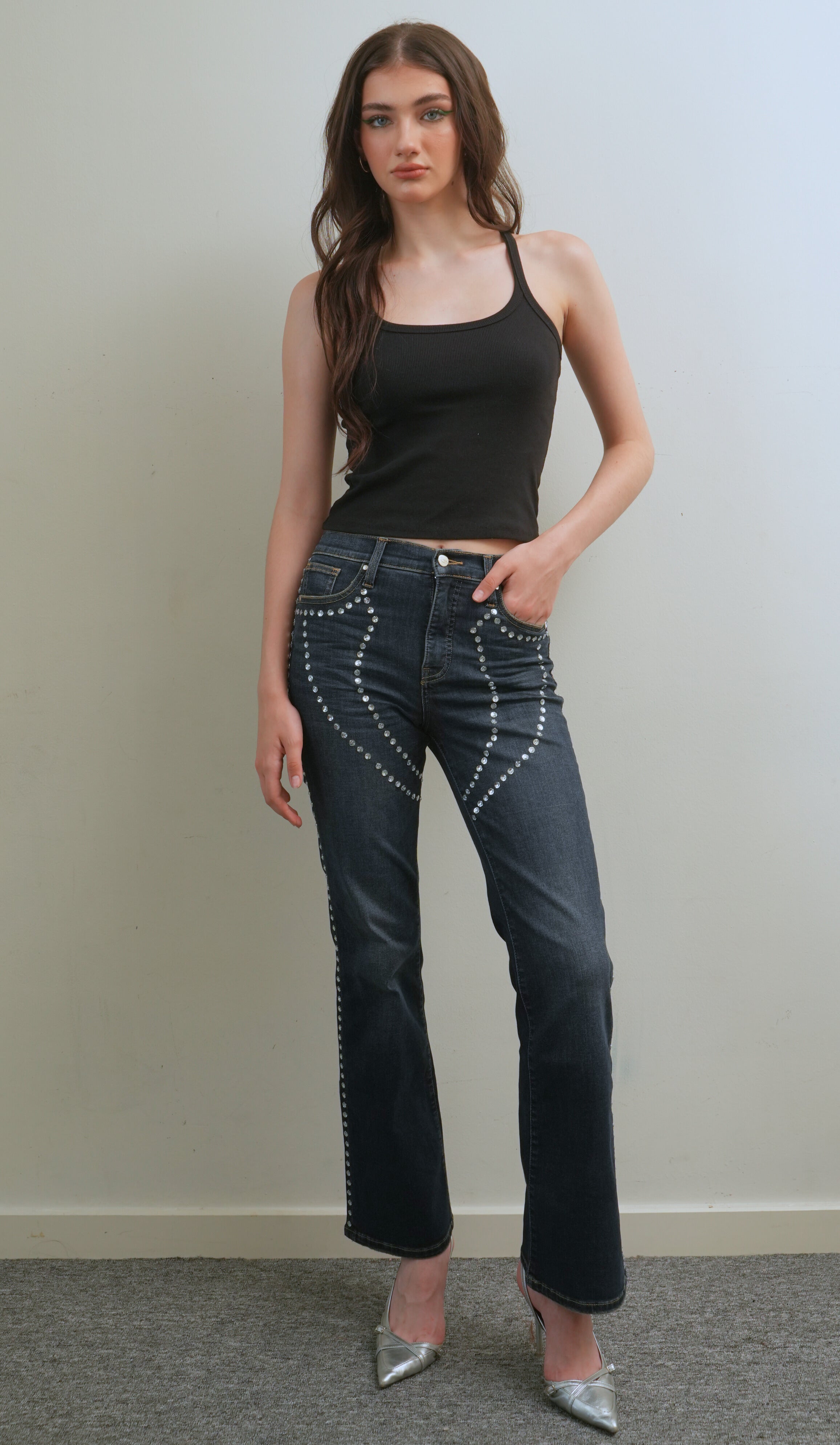 High Waist Dark Wash Jeans