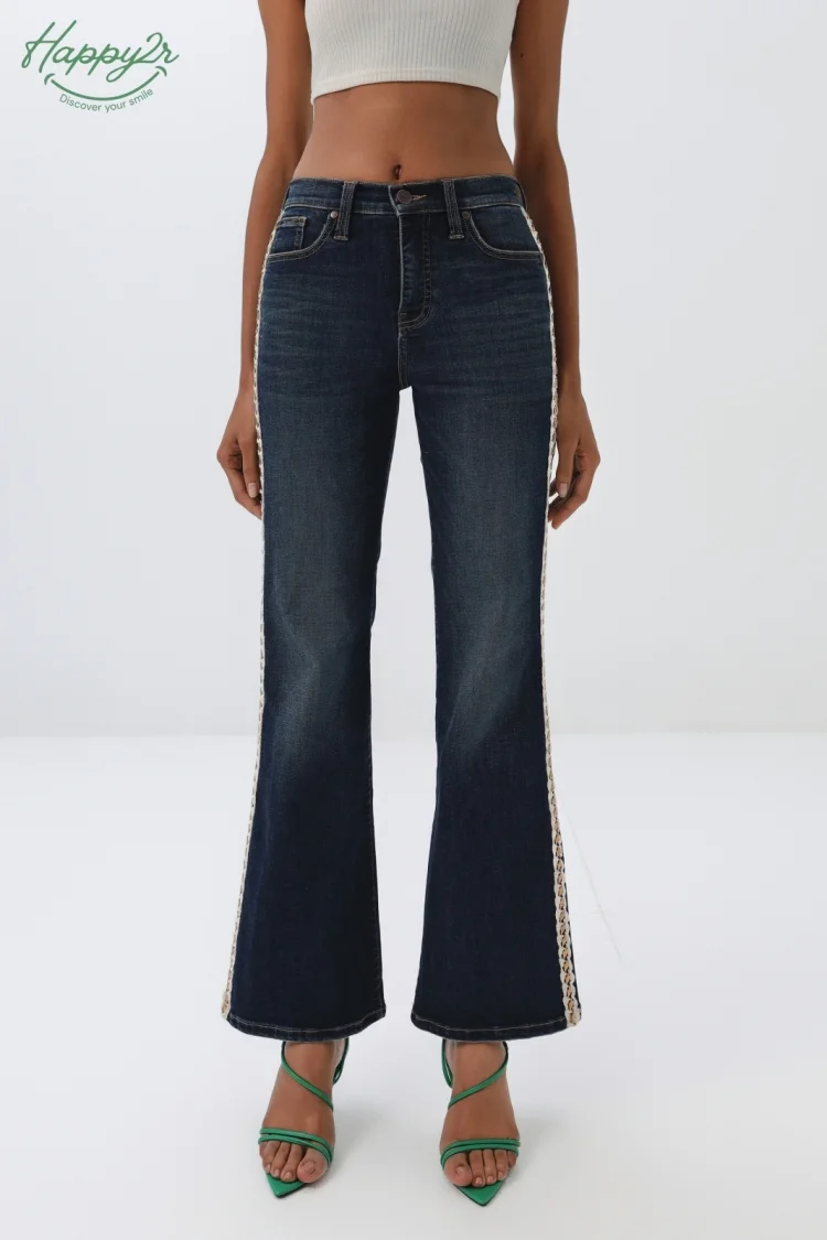 high-waist-dark-wash-flare-women-jeans